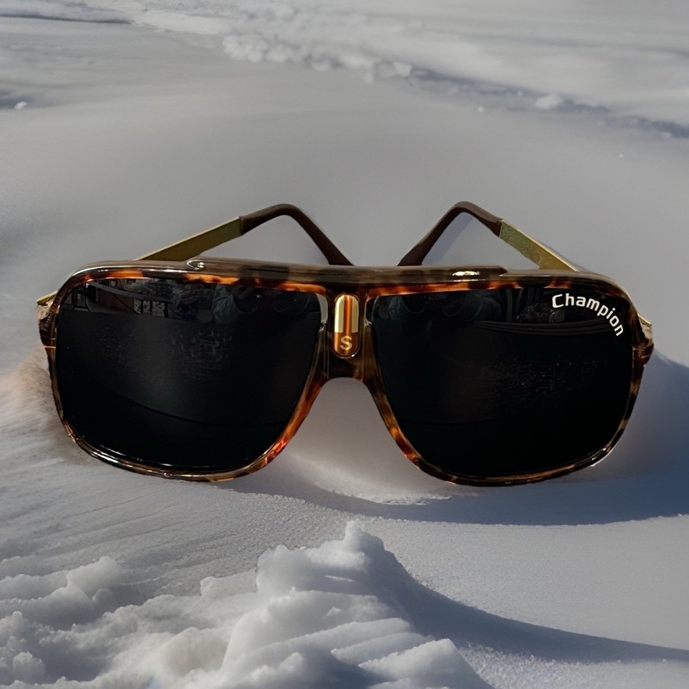 Original 1980's Aviator Champion S Tortoise Frame Sunglasses Grandpa Core Large
